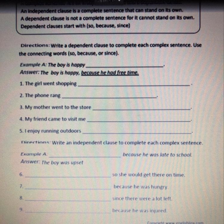 Writing Complex Sentence Worksheet help me pls-example-1