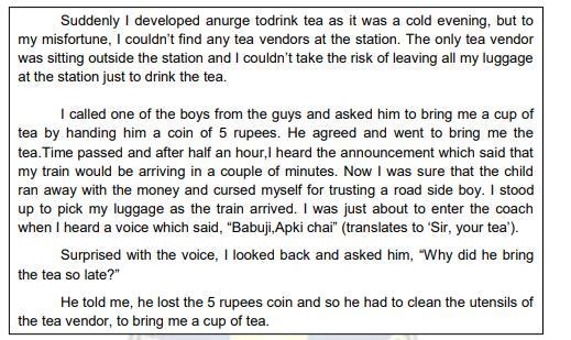 1. What did the man think when the boy did not return at once? ________________________________________________________________ 2. What-example-2