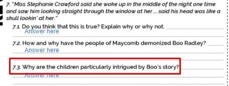 Answer please, To Kill a Mockingbird (red squared question)-example-1