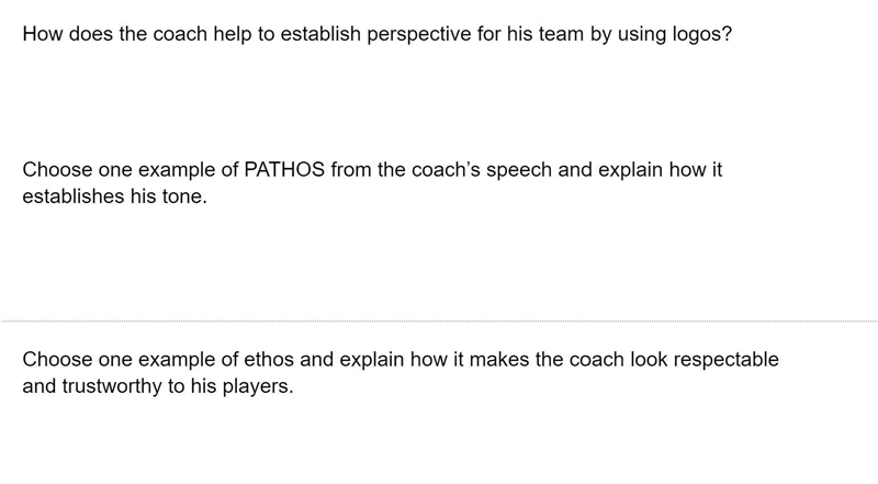 Read the transcript and answer the three questions (ethos, logos, and pathos).-example-2