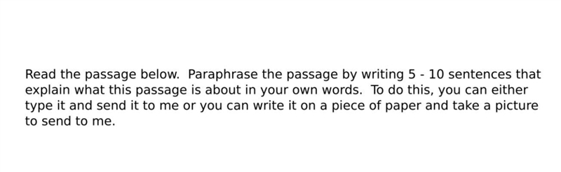 Directions on page 1! Page 2 is paragraph! That you to re-write in your own words-example-1