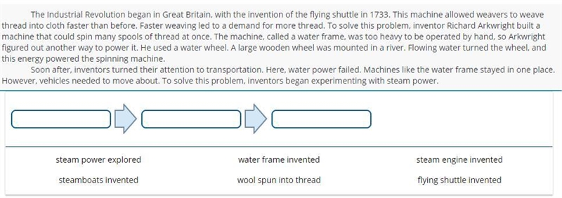 Read the passage then drag to the boxes correctly complete the flowchart-example-1