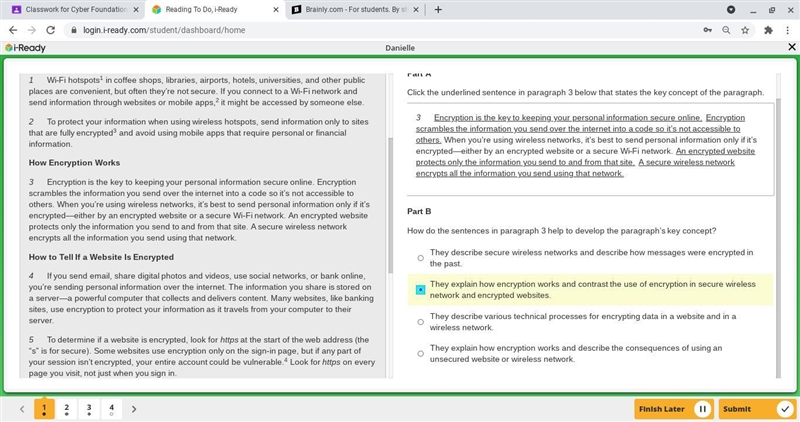 Can someone help ? You have to read paragraph 3 and answer the Part A and B .-example-1