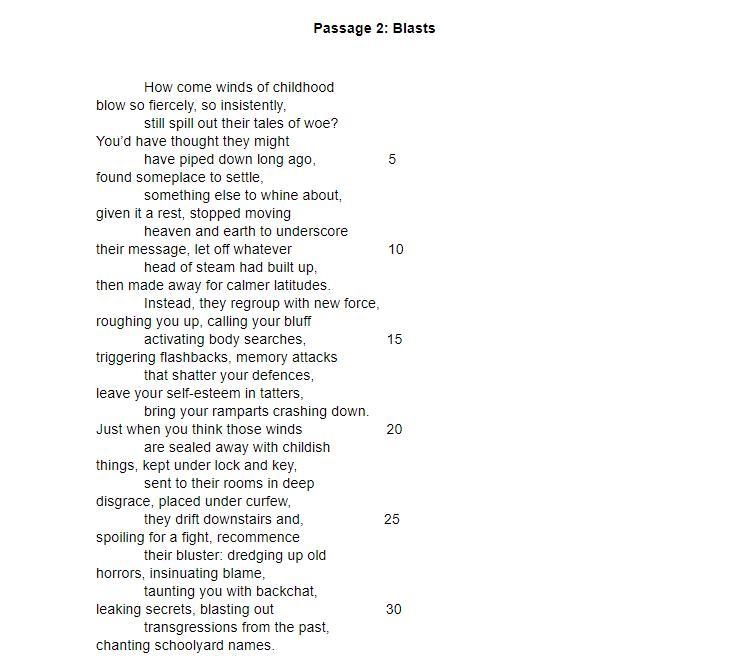 Complete the table to compare and contrast the structure of passage 1 and passage-example-2