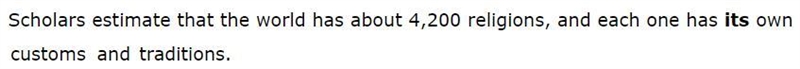 Select the antecedent of the pronoun " its" .-example-1