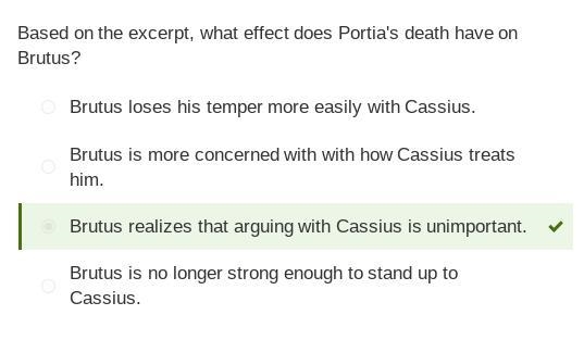 Read the excerpt from Julius Caesar in Act IV. Cassius: …I that denied thee gold will-example-1