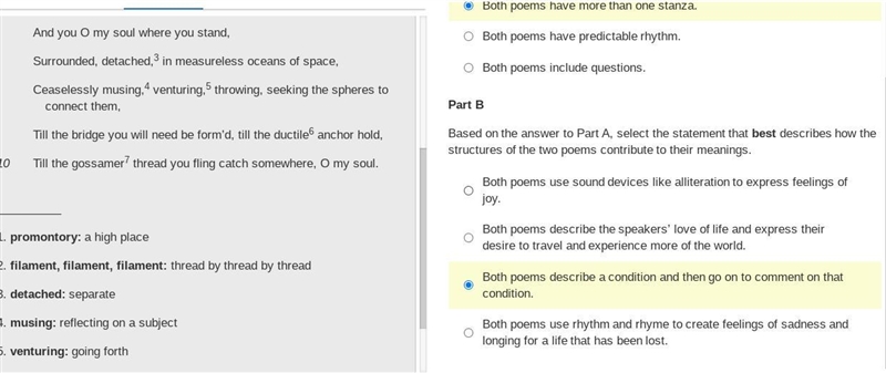 Read the two poems and answers part A and B-example-2