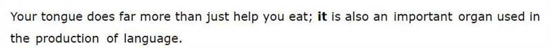 Select the antecedent of the pronoun " it ".-example-1