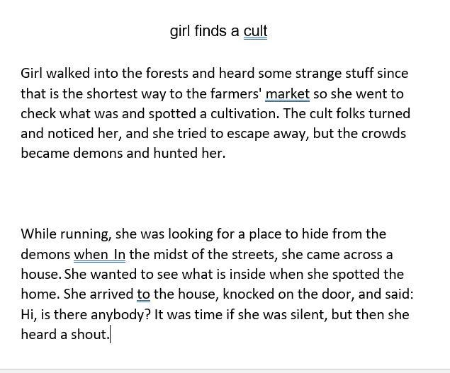 Can someone complete the story? i want ideas-example-1