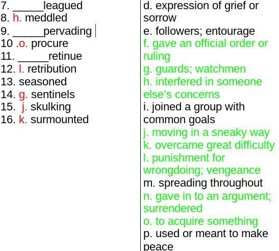 Please help me the ones that are green are the taken definitions-example-1