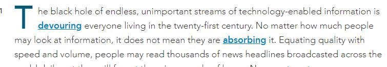 What claims does the author make about technology in paragraph 1? Remember, a claim-example-1