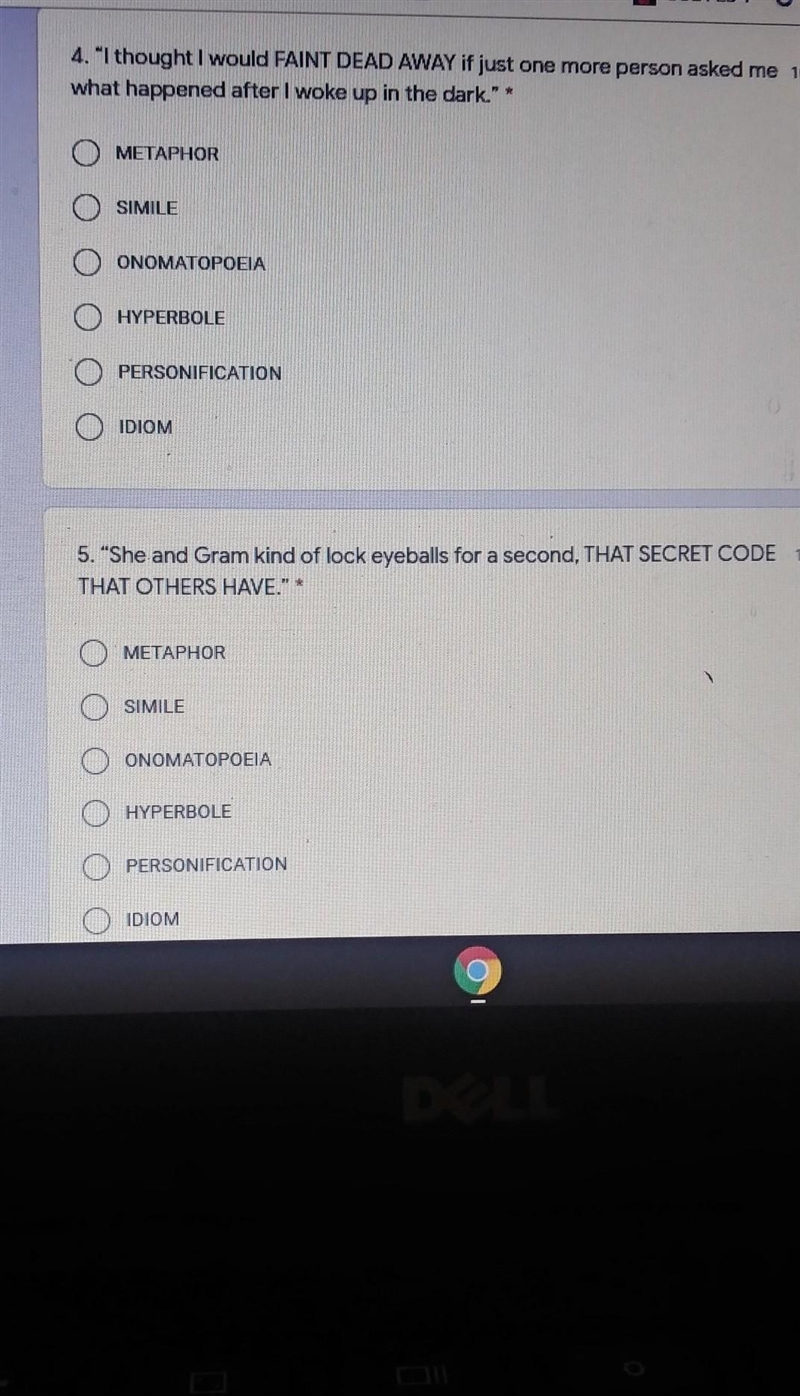 This is 6th grade writing please help I don't understand 5 and 4 but mostly 5​-example-1