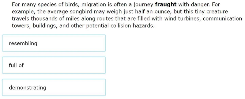 What is the meaning of the word fraught as used in the passage?-example-1