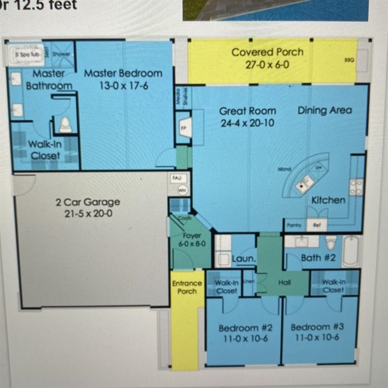 How many rooms? and what type of room(s) are on the floor plan? (bedroom, kitchen-example-1