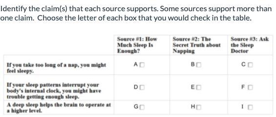 The Secret Truth About Napping? By: Maria Allegra This question uses all three sources-example-1