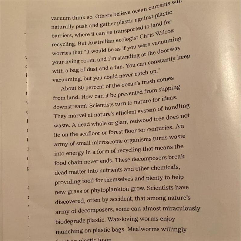 What point of view does the author present on page 46? a) you can never catch up to-example-1