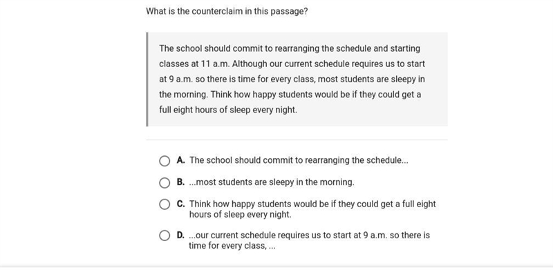 What is the counterclaim in this passage-example-1