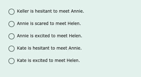 Below you will find dialogue from the play. What inference can be made about ANNIE-example-1