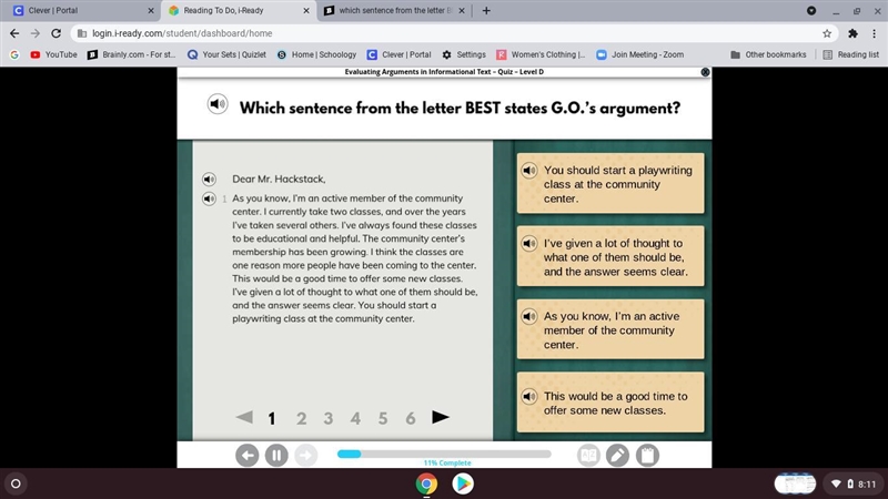 Which sentence from the letter best states G.O.'s argument-example-1