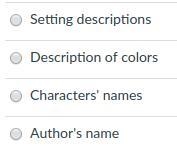 In literature, symbols are not found in which of the following?-example-1