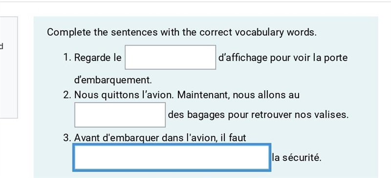 I need help on my French assignment-example-1