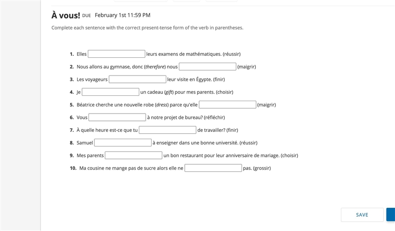 FRENCH SPEAKERS HELP ME FILL IN THE BLANKS-example-1