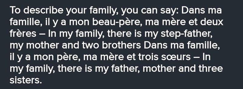 How to talor to write a composition about your family in french​-example-1