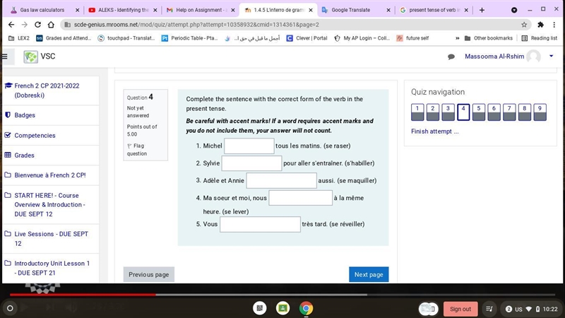 URGENT!! HELP IS NEEDED FOR FRENCH ASSIGNMENT-example-1