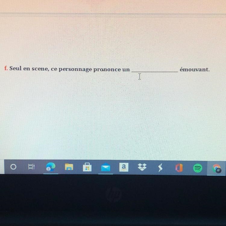 Subject:completer les phrase avec ces mots: aprté,monologue,onomatopée,quiproquo,r-example-1