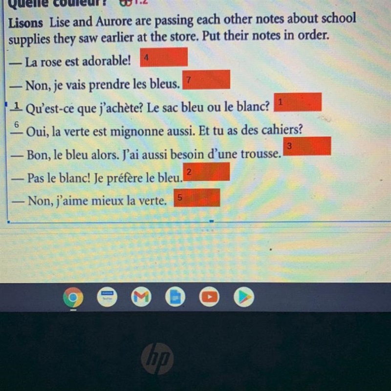 HELP ASAP!! Translate from French to English-example-1