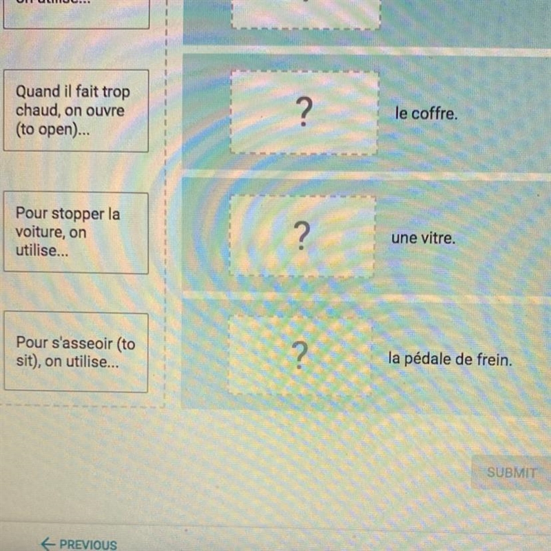 Please associate the situations in column A to the things you need in column B.-example-1