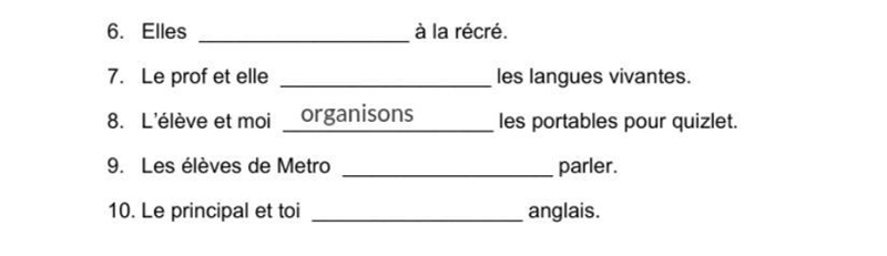 HELP FILL IN THE BLANKS IN FRENCH-example-1