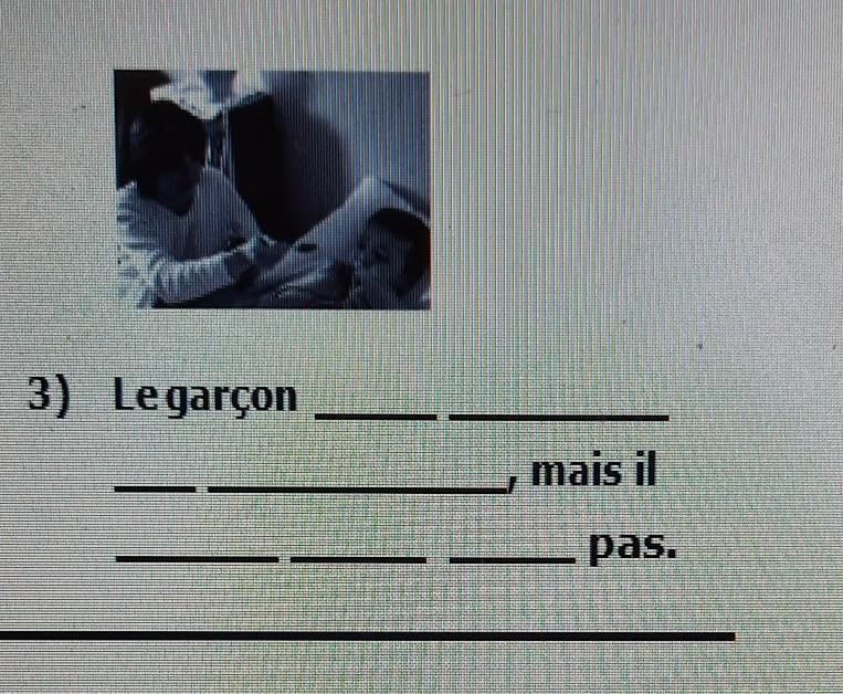 Section 3: complétez les dialogue en fonction des photos.​-example-1