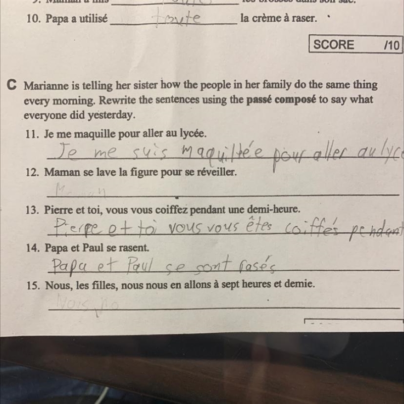 I only need 12 & 15, please help!!! ASAP!!!-example-1