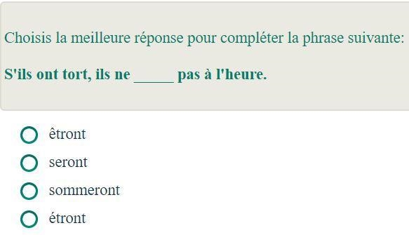 4 Questions here for Français II.-example-1