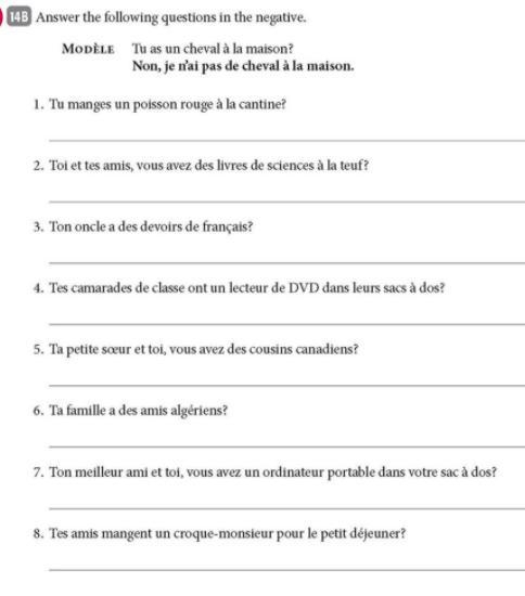 Answer the questions. and hurry if yu can please help i have no idea what my french-example-1