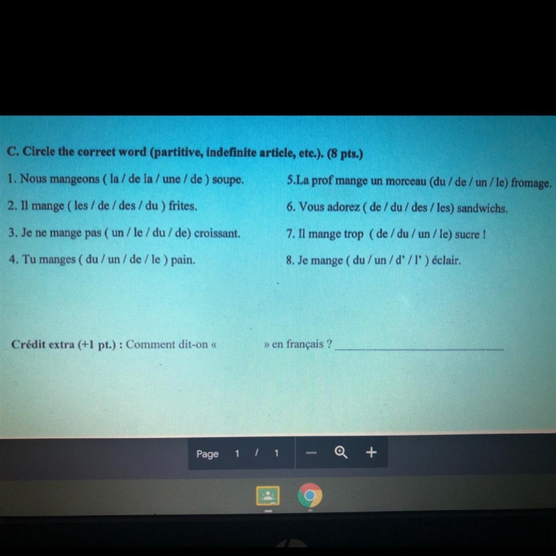 French articles! Please help!-example-1