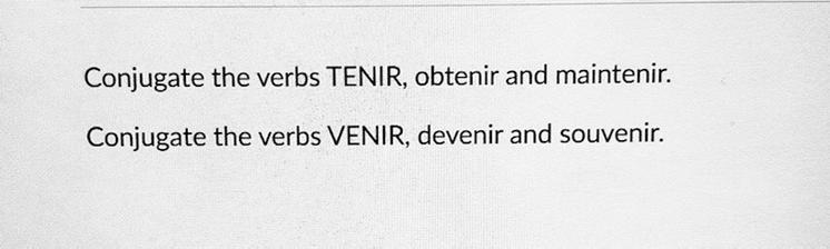 Can someone help me conjugate these?-example-1