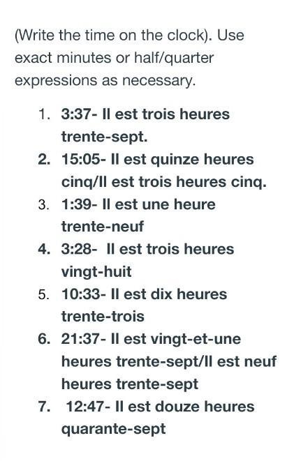 Can a FRENCH Natives Speaker check my answers. Grammar/Spelling. If I have one wrong-example-1