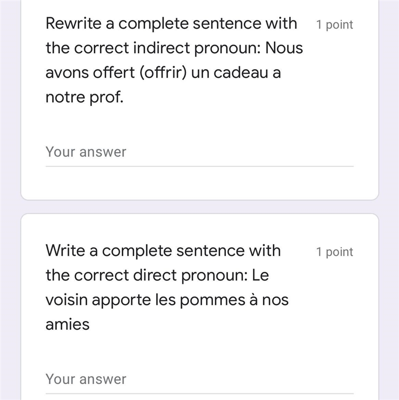 Please help me complete these two French homework questions-example-1