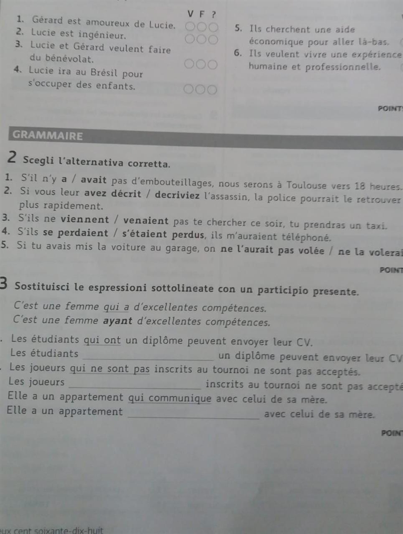 Can someone help me with these French questions​-example-1