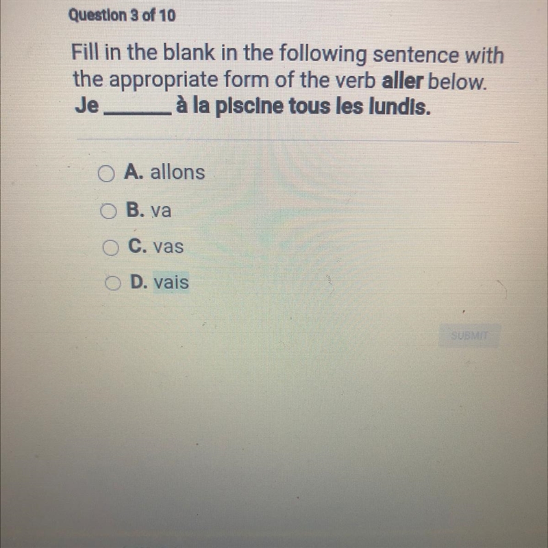 Fill in the blank in the following sentence with the appropriate form of the verb-example-1