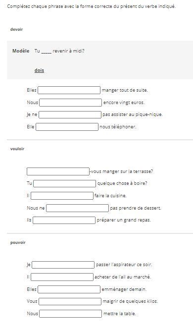 Help me please, its french :DEVOIR, VOULOIR, and POUVOIR-example-1