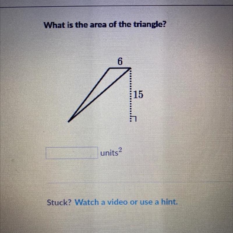 What is the area of the triangle! :D-example-1