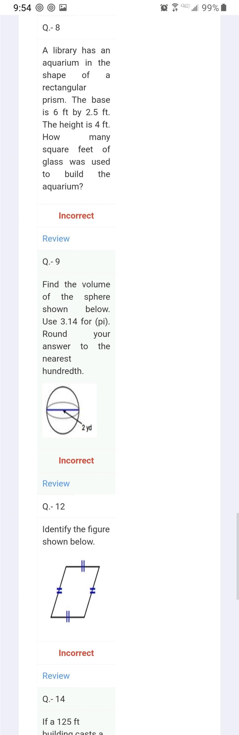 Find the volume of the sphere shown below Use 3.14 for (pi). Round answer nearest-example-1