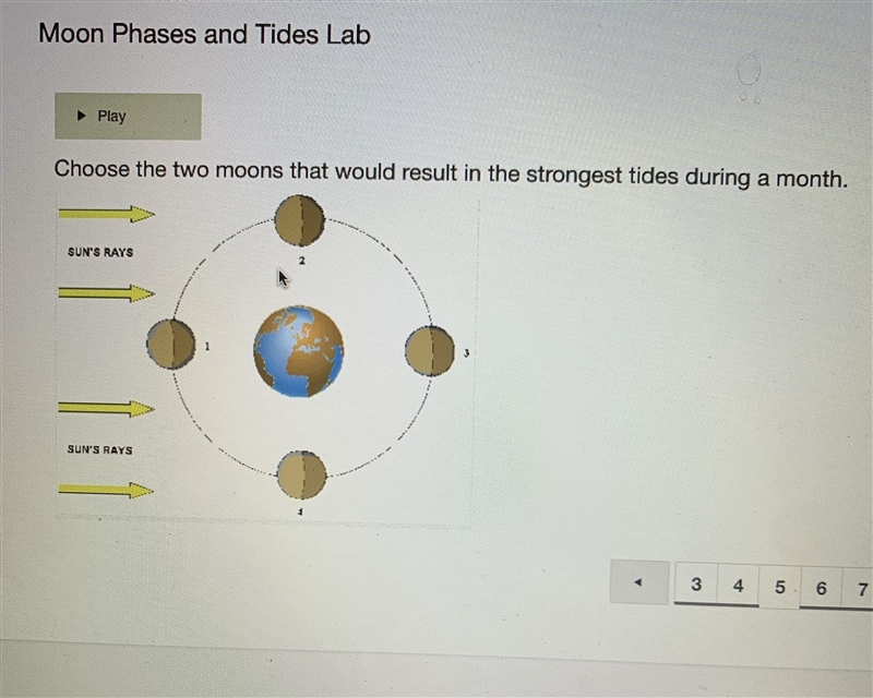 Choose the two moons that would result in the strongest tides during a month. *PICTURE-example-1