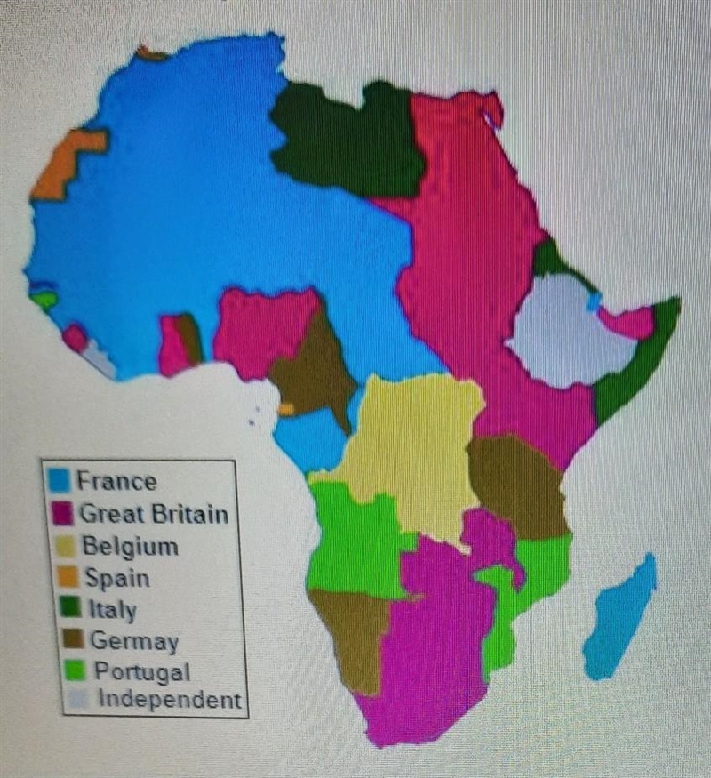 Based on this map with European nation colonised most land in West Africa? A. Portugal-example-1