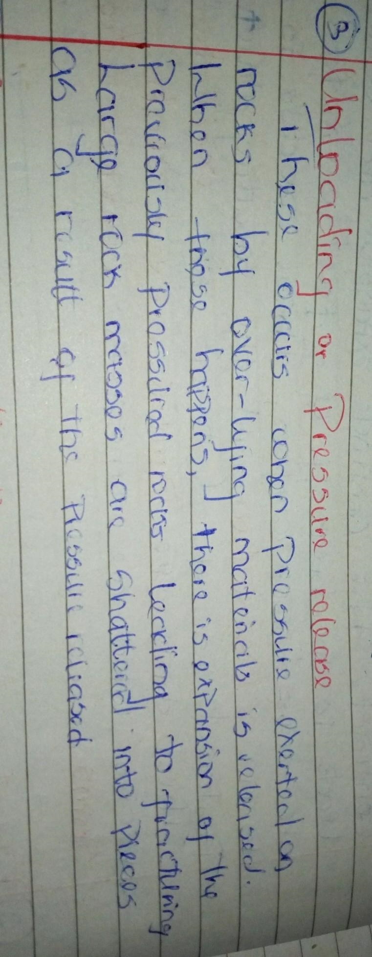 What is mechanical weathering explain each factors 1. temperature 2. sea water 3. pressure-example-2