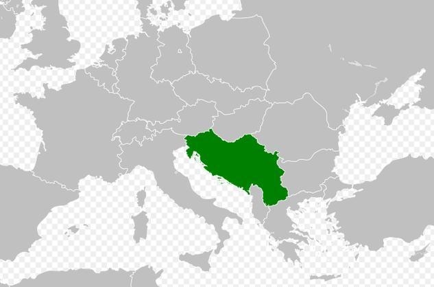 Where is Yugoslavia located on a map-example-1