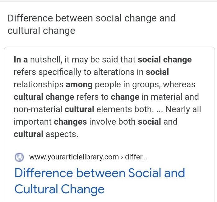 Compare between cultural change and cultural development-example-1